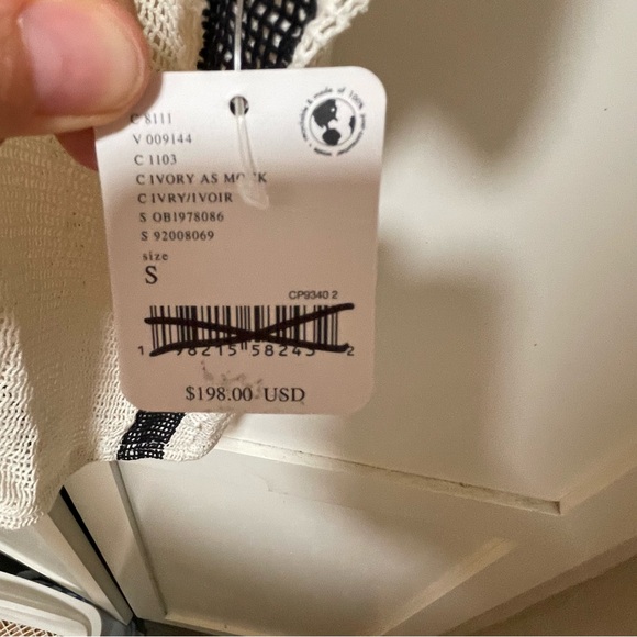 Free People We The Free Feeling Sporty Lace Tee Ivory Sz Small NWT - Picture 6 of 10